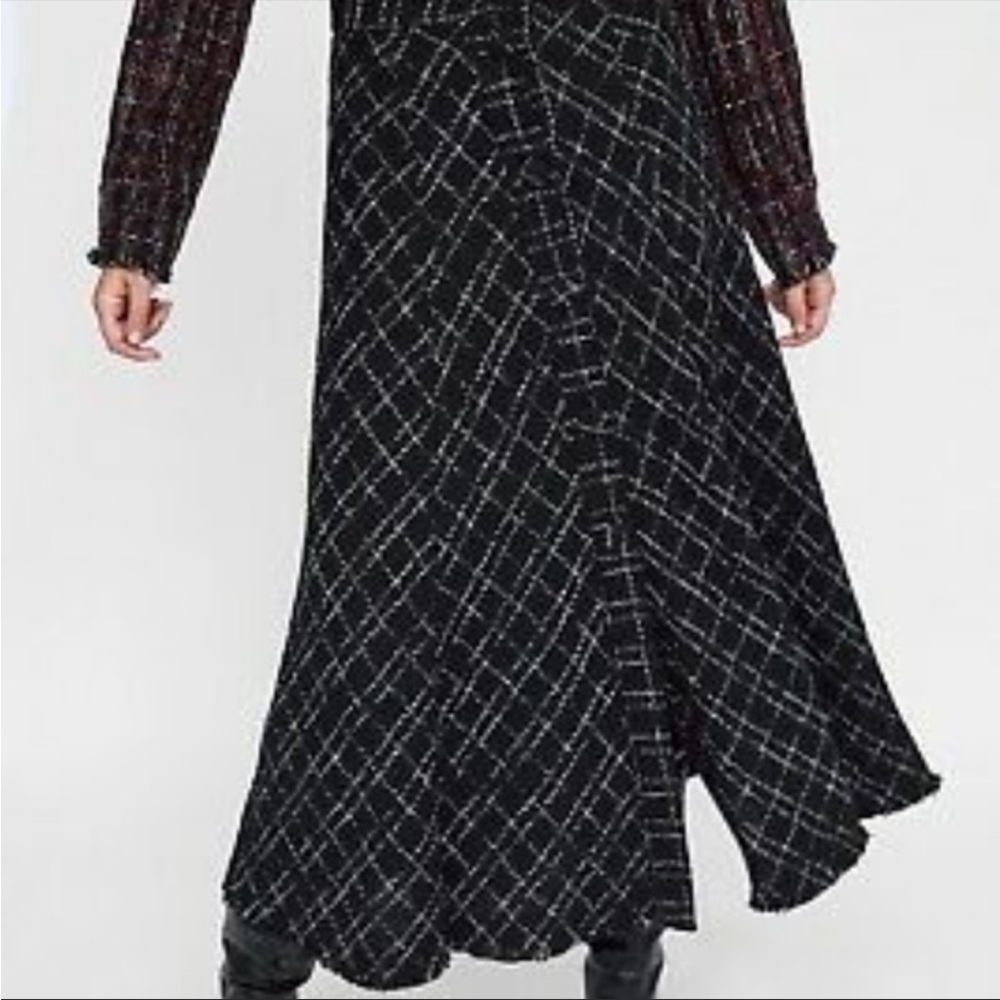Zara Black and white midi/long skirt
